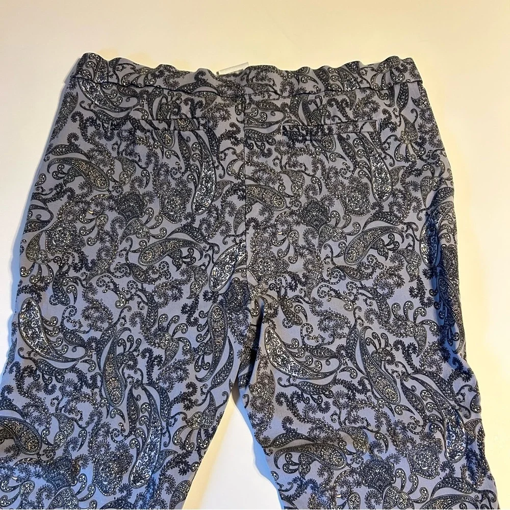 Jules & Leopold Womens Pants‎ Size XL Paisley Print Pull-on Cropped Comfy Resort